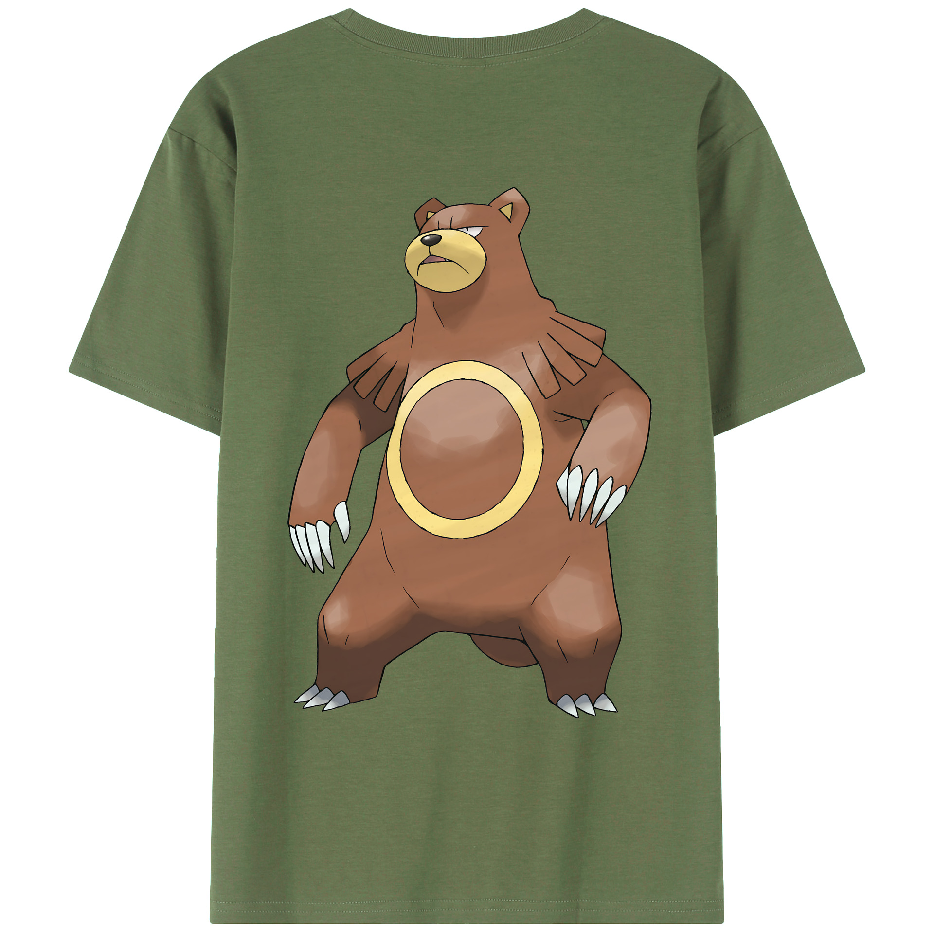 （画像用） ポケットモンスター Pokémon 綿100％ メンズ半袖Tシャツ（バックプリント） 通気性